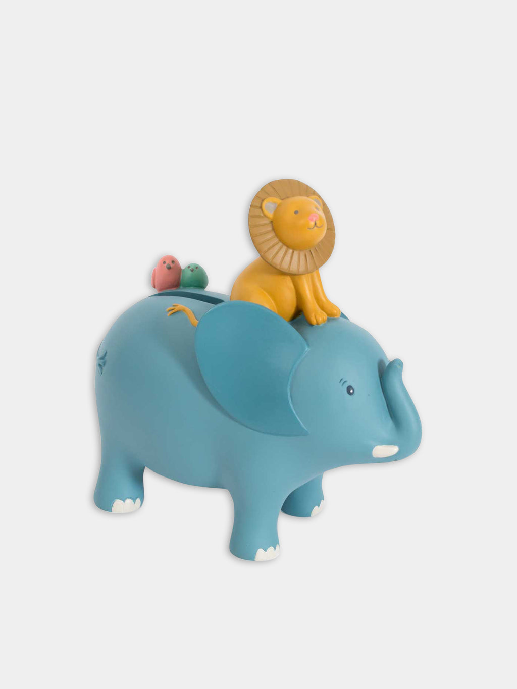 Blue piggy bank for kids